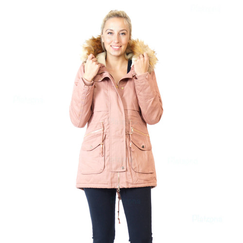 Damen JACKE PARKA ÜBERGANGSJACKE Winterjacke Kapuze MANTEL in verschiedene Farben